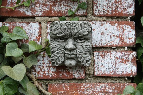 KG14 Small Square Green Man Plaque KG14 Small Square Green Man Plaque